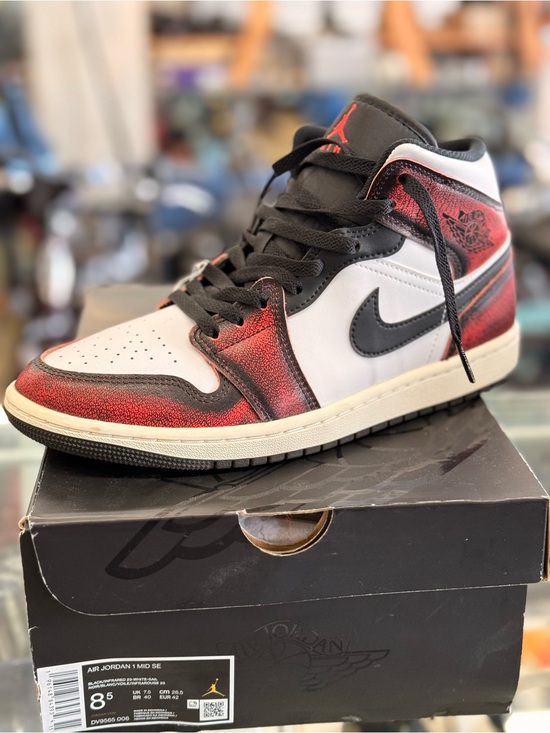Jordan Other - Jordan Retro High-Top Sneakers - White / Black / Red